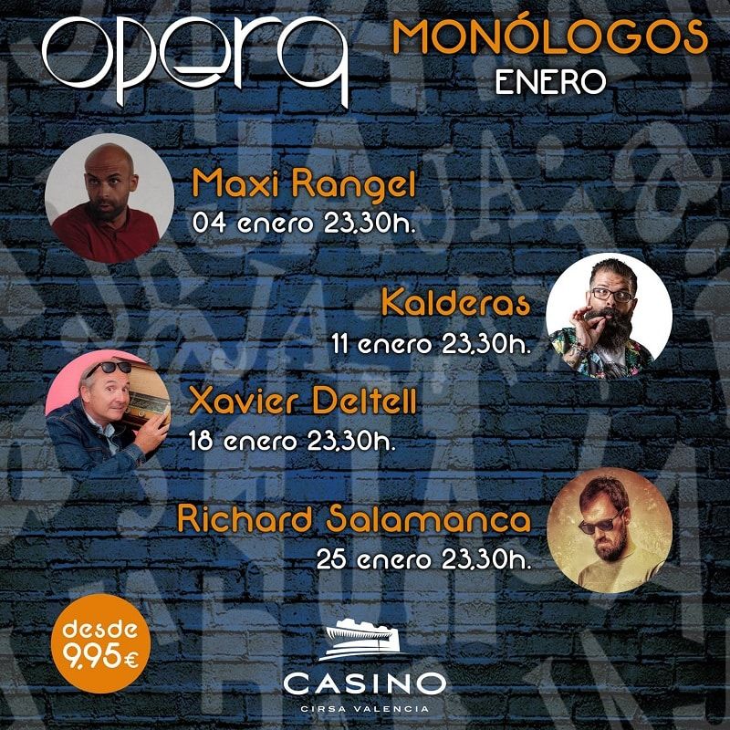 Monólogos de enero en el Casino Cirsa