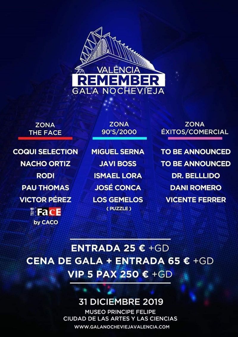 Gala Remember Nochevieja Valencia