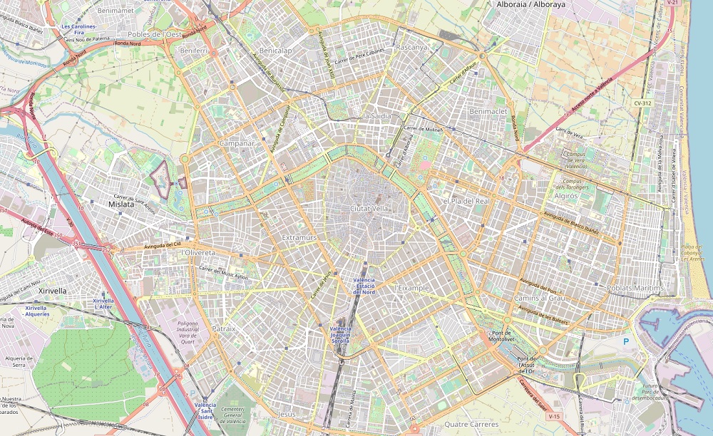Mapa EMT Valencia
