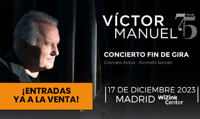 Concierto de Víctor Manuel en Madrid 2023 Cultura CV